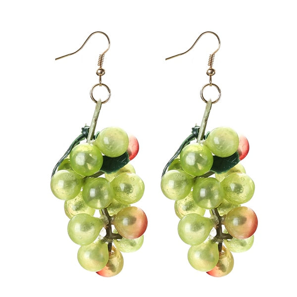 Tasty Green Grape Earrings